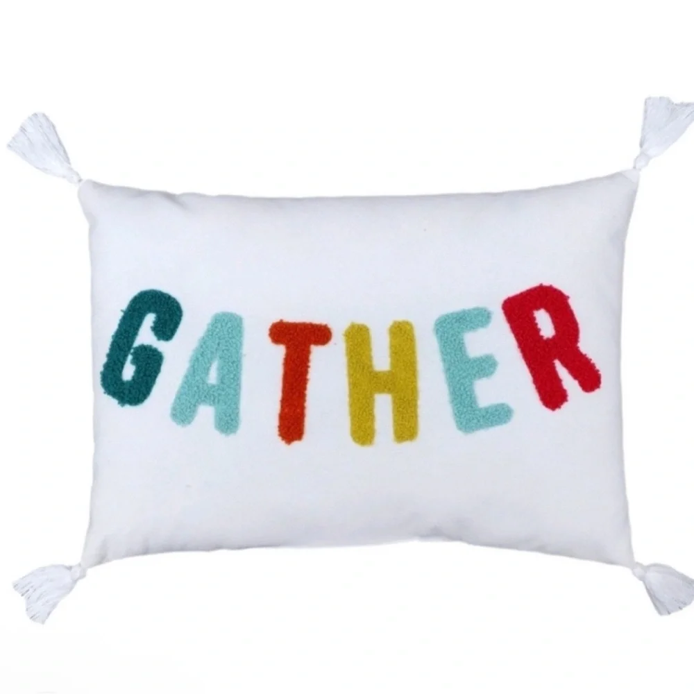 3 for $15 SALE Target Bullseye Playground Gather Pillow w/ tassels